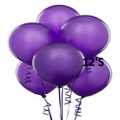 BALLOON PURPLE 12'S BALLOON PURPLE 12'S